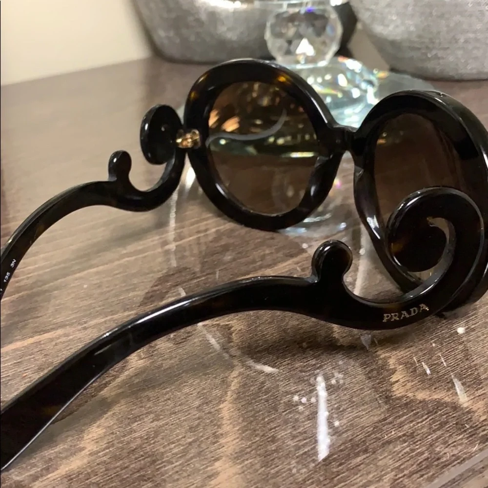 PRADA Baroque Sunglasses SPR 27N Brown - Picture 12 of 16